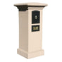 Manchester Security Locking Stucco Column Mailbox with Fleur de Lis Emblem - Stucco Column Included (Choose Colors)