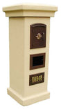 Manchester Non-Locking Column Mount Mailbox with Agave Emblem