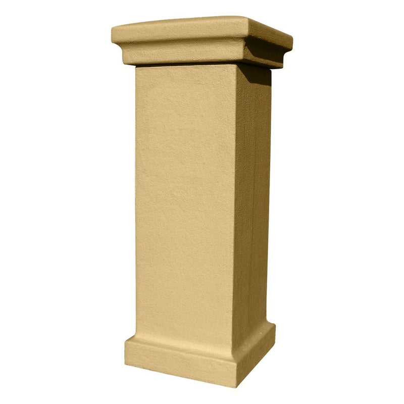 Manchester Security Locking Column Mount Mailbox with Decorative Agave Emblem (Stucco Column Not Included)