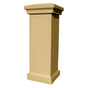 Manchester Security Locking Stucco Column Mailbox with Scroll Emblem - Stucco Column Included (Choose Colors)