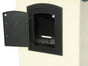 Manchester Security Locking Stucco Column Mailbox with Scroll Emblem - Stucco Column Included (Choose Colors)