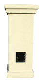 Manchester Security Locking Stucco Column Mailbox with Plain Door - Stucco Column Included (Choose Colors)
