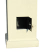 Manchester Security Locking Stucco Column Mailbox with Fleur de Lis Emblem - Stucco Column Included (Choose Colors)