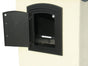 Manchester Security Locking Column Mount Mailbox with Plain Door (Stucco Column Not Included)