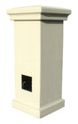 Manchester Security Locking Column Mount Mailbox with Decorative Agave Emblem (Stucco Column Not Included)