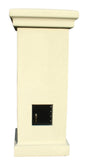 Manchester Security Locking Column Mount Mailbox with Plain Door (Stucco Column Not Included)