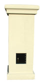 Manchester Security Locking Column Mount Mailbox with Decorative Cross Emblem (Stucco Column Not Included)