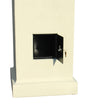 Manchester Security Locking Column Mount Mailbox with Decorative Cross Emblem (Stucco Column Not Included)
