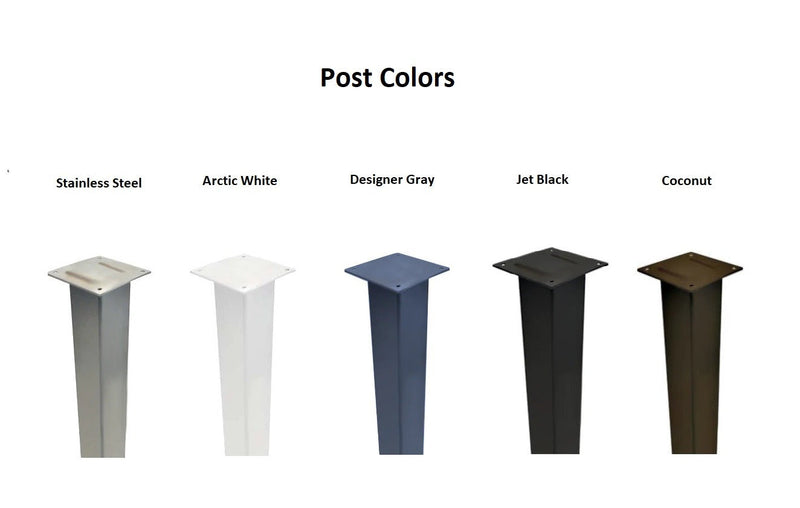 The UpTown Box Locking Package Dropbox DESIGNER GRAY - Modern Post Mounted Mailbox