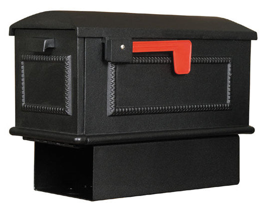 Traditional Curbside Mailbox with Newspaper Tube