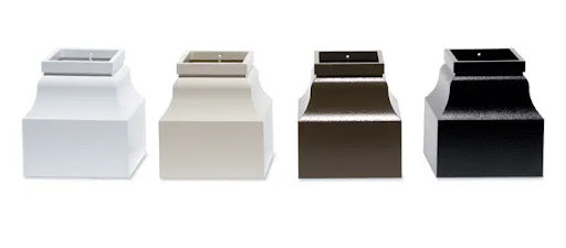 Fleur de lis Keystone Series Mailbox and Deluxe Double Mount Post Packages