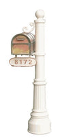 Streetscape Newport Mailbox Post & Westchester Brass Mailbox (flag included)