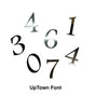 Ted Stuff Quick-Ship Uptown Modern Post Mounted Mailbox in White and Black with Stainless Steel Stick on Numbers