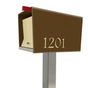 The Original UptownBox in Coconut - Modern Post Mounted Mailbox