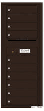Florence 4C Horizontal Mailbox - 10 Doors - 12 Doors High Private Access