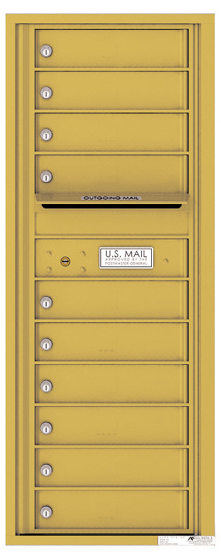 Florence 4C Horizontal Mailbox - 10 Doors - 12 Doors High Private Access