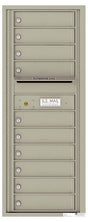 Florence 4C Horizontal Mailbox - 10 Doors - 12 Doors High Private Access