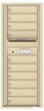 Florence 4C Horizontal Mailbox - 10 Doors - 12 Doors High Private Access