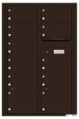Florence 4C Horizontal Mailbox - 11 Doors - 13 Doors High - Double Column Private Access
