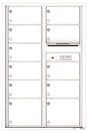 Florence 4C Horizontal Mailbox - 11 Doors - 13 Doors High - Double Column Private Access