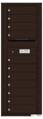 Florence 4C Horizontal Mailbox - 11 Doors - 13 Doors High - Single Column Private Access