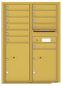 Florence 4C Horizontal Mailbox - 11 Doors, 2 Parcel Lockers - 12 Doors High Private Access