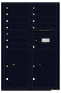 Florence 4C Horizontal Mailbox - 12 Doors, 2 Parcel Lockers - 13 Doors High Private Access