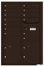 Florence 4C Horizontal Mailbox - 13 Doors, 2 Parcel Lockers - 13 Doors High USPS Access