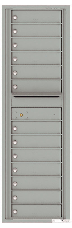 Florence 4C Horizontal Mailbox - 13 Doors - 15 Doors High - Single Column Private Access