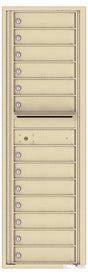 Florence 4C Horizontal Mailbox - 13 Doors - 15 Doors High - Single Column Private Access