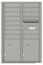 Florence 4C Horizontal Mailbox - 14 Doors, 2 Parcel Lockers - 13 Doors High USPS Access