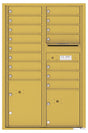 Florence 4C Horizontal Mailbox - 15 Doors, 2 Parcel Lockers - 13 Doors High USPS Access