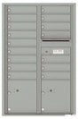 Florence 4C Horizontal Mailbox - 16 Doors, 2 Parcel Lockers - 13 Doors High USPS Access