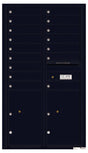 Florence 4C Horizontal Mailbox - 16 Doors, 2 Parcel Lockers - 15 Doors High USPS Access