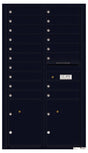 Florence 4C Horizontal Mailbox - 18 Doors, 2 Parcel Lockers - 15 Doors High USPS Access
