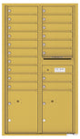 Florence 4C Horizontal Mailbox - 18 Doors, 2 Parcel Lockers - 15 Doors High Private Access