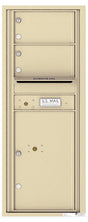 Florence 4C Horizontal Mailbox - 2 Doors, 1 Parcel Locker - 12 Doors High Private Access