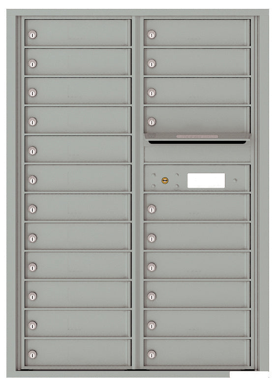 Florence 4C Horizontal Mailbox - 22 Doors - 12 Doors High Private Access