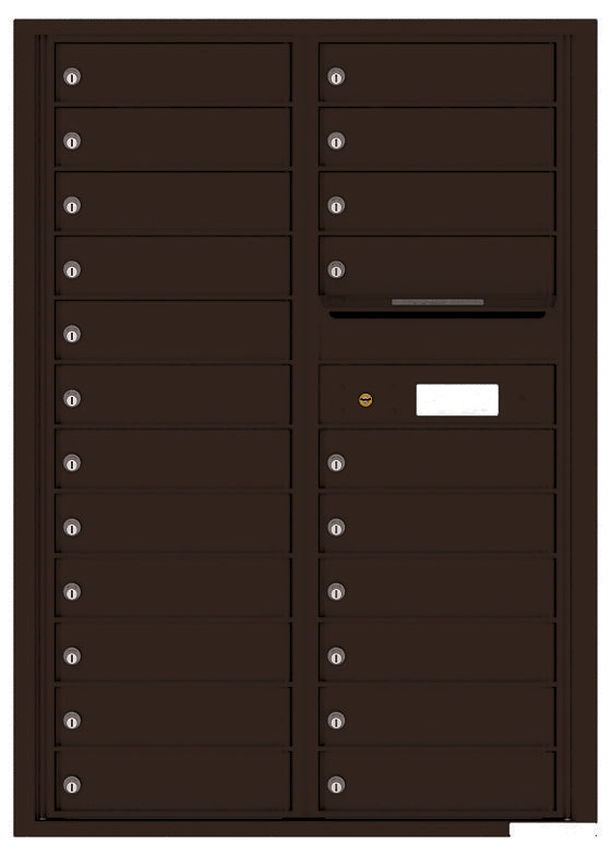 Florence 4C Horizontal Mailbox - 22 Doors - 12 Doors High Private Access