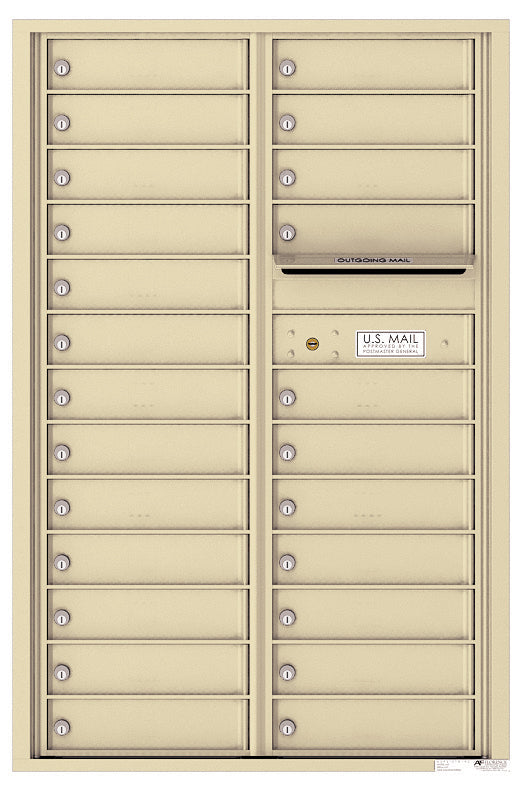 Florence 4C Horizontal Mailbox - 24 Doors - 13 Doors High Private Access