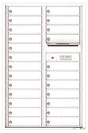 Florence 4C Horizontal Mailbox - 24 Doors - 13 Doors High Private Access
