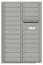 Versatile Front Loading Commercial Mailbox with 24 Tenant Compartments and Outgoing Mail Slot - Double Column-Silver Speck (SS)
