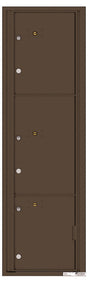 Versatile Front Loading Commercial Mailbox with 3 Parcel Lockers-Antique Bronze (AB)