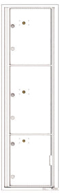 Florence 4C Horizontal Mailbox - 3 Parcel Lockers - Max Height Private Access