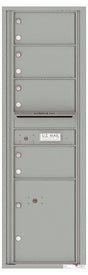 Florence 4C Horizontal Mailbox - 4 Doors, 1 Parcel Locker - 15 Doors High Private Access