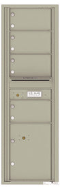 Florence 4C Horizontal Mailbox - 4 Doors, 1 Parcel Locker - 15 Doors High Private Access