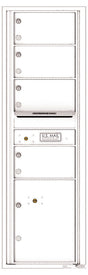 Florence 4C Horizontal Mailbox - 4 Doors, 1 Parcel Locker - 15 Doors High Private Access