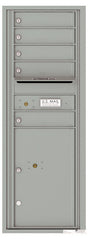 Florence 4C Horizontal Mailbox - 5 Doors, 1 Parcel Locker - 13 Doors High Private Access