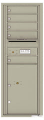 Florence 4C Horizontal Mailbox - 5 Doors, 1 Parcel Locker - 13 Doors High Private Access