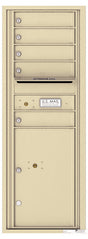 Florence 4C Horizontal Mailbox - 5 Doors, 1 Parcel Locker - 13 Doors High Private Access